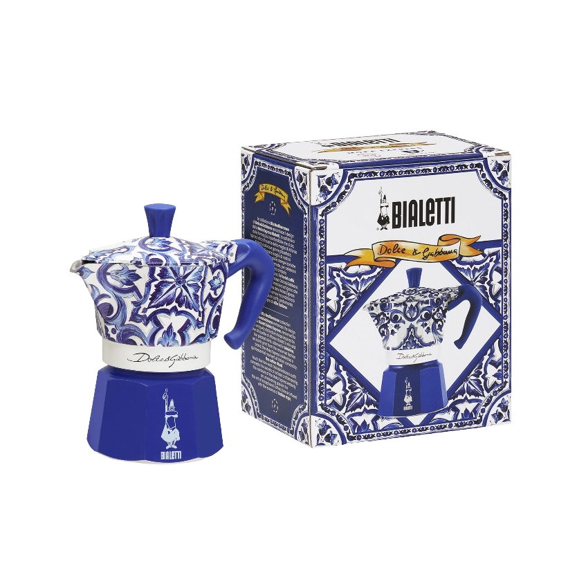 Bialetti x Dolce&Gabbana Blue Mediterranean – Кафеварка Moka Express за 3 чаши