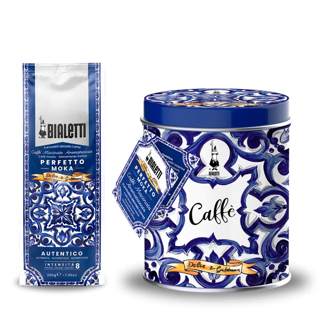 Bialetti x Dolce&Gabbana Blue Mediterranean – Смляно кафе Perfetto Moka Autentico 250г.
